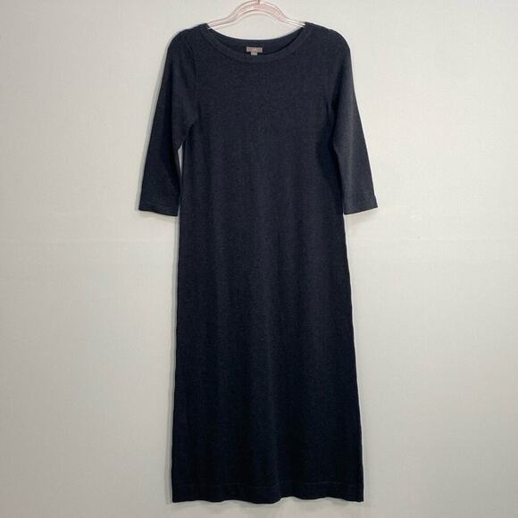 J. Jill Cotton Blend Dress Modest Women's XSP Gray - Picture 1 of 9